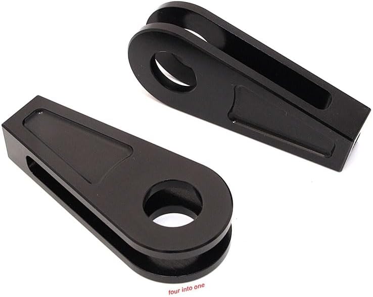 TTR400 Aluminum Anodized Chain Adjuster Set - Black - Fits Honda CB500 CB550 CB750