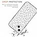 RUMDEY 2 Pack Cute Cheetah Print for Apple iPhone 13 Mini 5.4 Inch Phone Case,Luxury Leopard Pattern Design Cases Soft Silicone Slim TPU Shockproof Protective Cover for Women Girls-Black & White