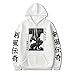 dashcos Berserk Guts Felpa con Cappuccio Berserk Pullover Guts Felpa Giapponese Manga Berserk Print Casual Maglione Allentato