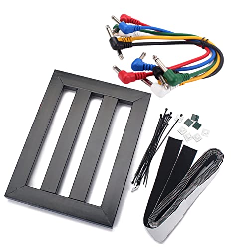 ifundom Effector Rack for Guitar Effects Power Bracket Kit Compact Design Black Compatible Classic Iso6