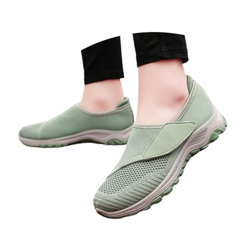 Zapatos de malla para mujer cómodos e informales ideales para pies anchos en verano