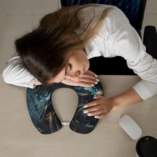 Almohada de espuma viscoelástica negro tamaño único miniatura 6