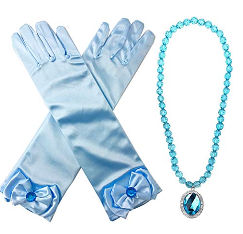 Yosbabe ELSAWIG01 Princess Elsa Wig Frozen Elsa Braid With Princess Tiara Necklace Gloves Princess Elsa Dress Up Costume Cosplay Accessories thumb #2