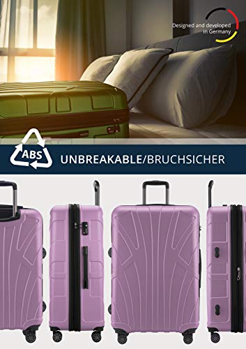 Valise à roulettes extensible grand format avec serrure TSA intégrée - 4