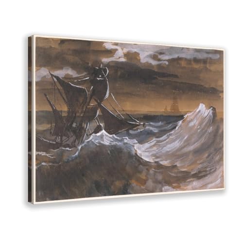 Tableau voilier en mer Theodore Gericault 50x76 cm pour salon