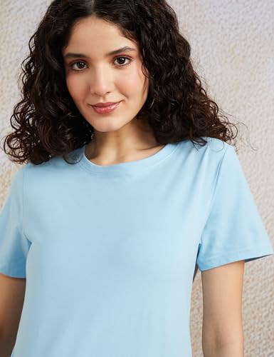 Image of Amazon Brand - Symbol Women's Cotton Stretch Regular Fit Round Neck Sleeveless T-Shirt (Available in Plus Sizes)