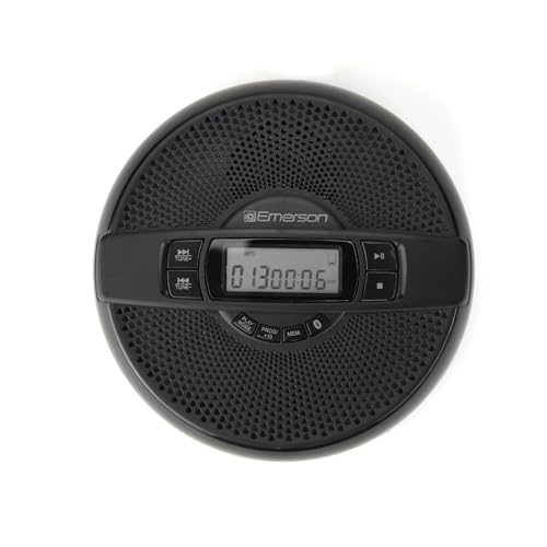 Emerson EPCD-2000 Reproductor de CD portátil Bluetooth® con radio FM y altavoz