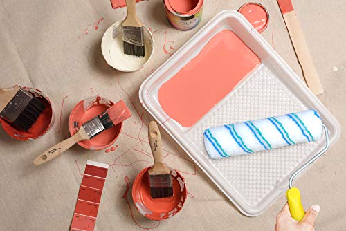 Image of YMS Acrylic Fur Paint Pile Sleeve Roller with Handle for Wall Decor (Microfiber, 9 inch)