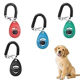 4 STK Hunde Clicker,Clicker Hunde,Clicker Katze,Klicker Hundeerziehung mit Handschlaufe,für Hundetraining Hundeerziehung Auch für Katzen Pferde,für Hundetraining Hundeerziehung Auch für Katzen Pferde.