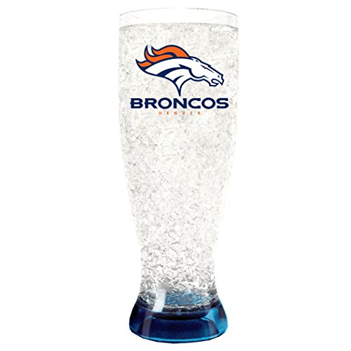 Denver Broncos NFL Crystal Pilsner Glass