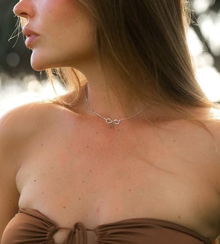 925 Silver Adjustable Necklace Circle Minimalist Enamel Tiny Heart Cactus Triangle Pendant Dainty Choker for Women4