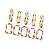 [BCOATH] ハワイアンリース 吊り飾り 花柄ガーランド ネックペンダント 10個セット 布製 自然リアルなデザイン ビーチやコスチュームパーティーに最適