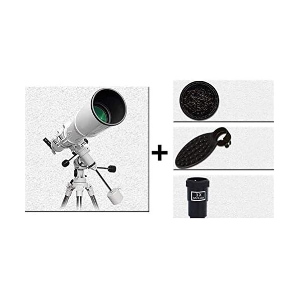 XYWCHK Teleskop, astronomisches Refraktor-Teleskop, Tripod & Finder Scope-tragbares Reise-Teleskop Jungen Astronomen für… – Bild 7