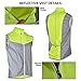 ROCKBROS Chaleco Reflectante para Ciclismo Transpirable Corto Resistente al Viento Cortavientos Alta...