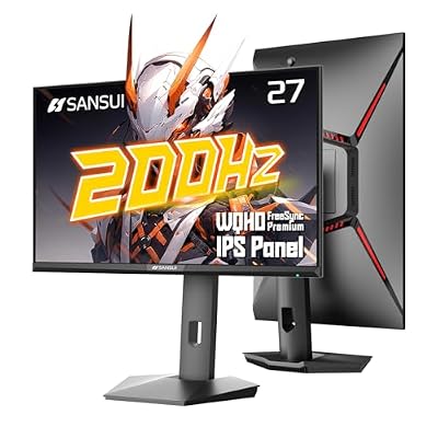 SANSUI Gaming Monitor 27 inch 1440p 200Hz 180Hz Computer Monitor