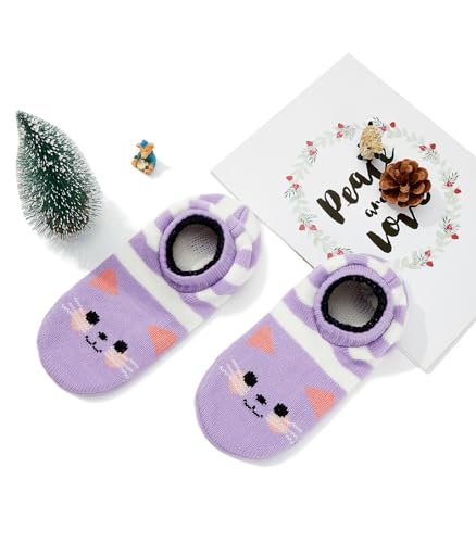 Image of American Trends Slipper Socks for Women Non Slip Christmas Socks Comfy Warm Winter Grippy Socks with Grippers