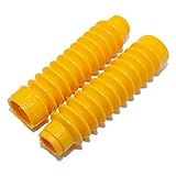 Material: elastisches Gummi Faltenbalg f. Telegabel SET gelb - Simson Mokick / Roller