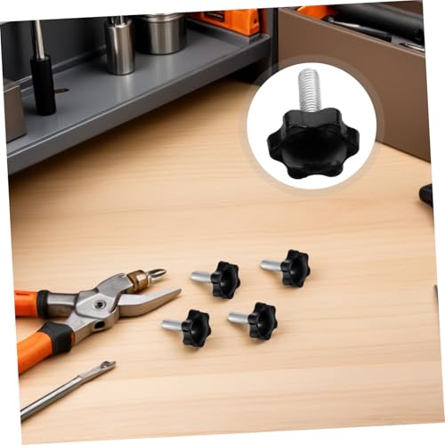 Perillas de estrella Alipis M6 de acero inoxidable para maquinaria industrial kit de 20 piezas 5