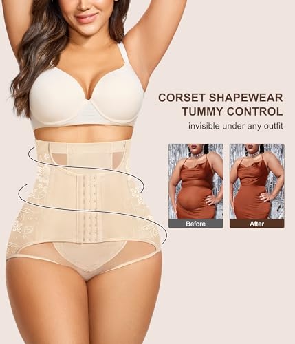 Image of URSEXYLY Tummy Control Shapewear for Women Faja Body Shaper Breathable High Waisted Butt Lifting Panties