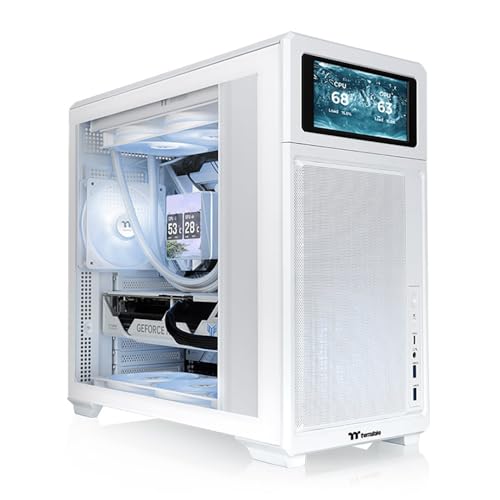 Image of Thermaltake TR300; Mid Tower; 1x120mm PWM Fan Included; ATX /mATX /mITX Support; 360mm Radiator Support; 410mm GPU Clearance; 260mm PSU Clearance; 165mm Air Cooler Clearance; Snow; CA-11M-00M6WN-00
