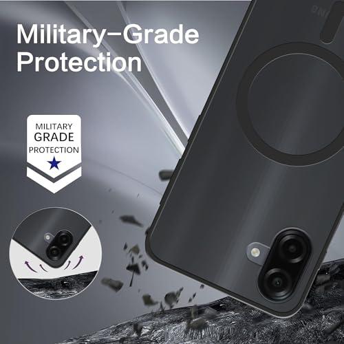Image of amazon basics Luxury Paper Thin Case Cover for Samsung Galaxy A07 5G | Matte Finish | Compatible with magsafe | (Black, Samsung Galaxy A07 5G)