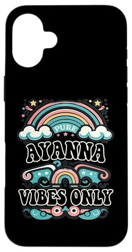AYANNA Vibes Only Cute Retro Girls AYANNA Name �X�}�z�P�[�X iPhone 16 Plus �p