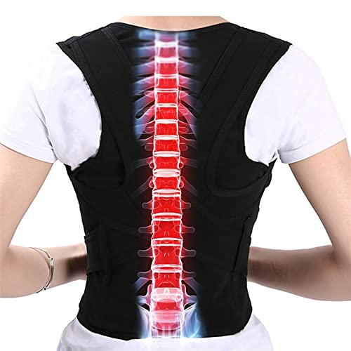 Corsé Moldeador para Mujer, Corrector de Postura para el Pecho, Soporte para Espalda y Hombros, Corrector de Postura, Herramientas para el Cuidado de los Huesos (Color: Negro, Talla: L) (Negro XL)