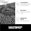 GORILLA GRIP SOAKSTOPPER Dog Door Mat, Machine Washable Rug Absorbent Doormat Captures Moisture Mud Dirt, Quick Dry Soft Chenille Entryway Rugs Indoor Entrance Mats for Dog Paws, 24x17 Gray #4