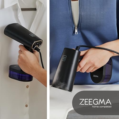 ZEEGMA STEAMEE Défroisseur Portable 2 en 1 pour Vêtements, Fer à Vapeur 1640 W, 370 ml Débit de Vapeur 25 g/min Chauffage 30 secondes Repassage Horizontal et Vertical Sûr pour les Textiles – Image 4