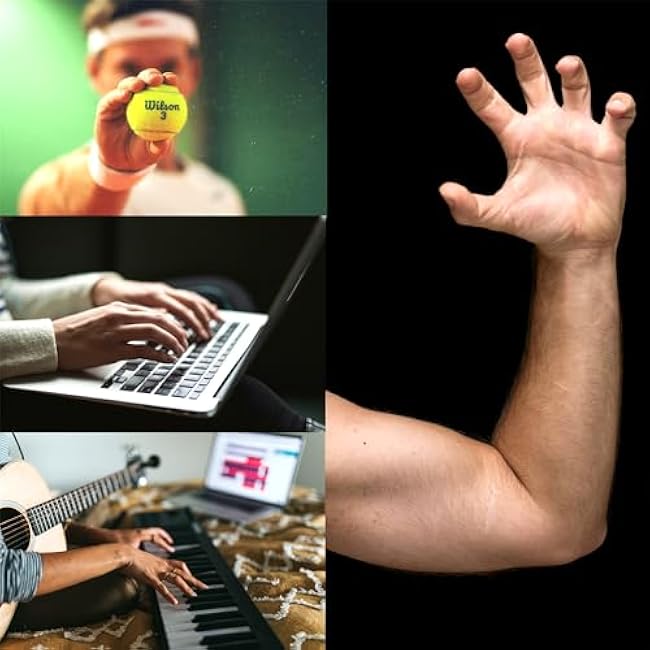 4 Weights Total 8 Piece Grip Strength Trainer Set,Hand Grip Finger Exerciser,Finger Strengthener,Work Fitness Musician Finger Relaxation