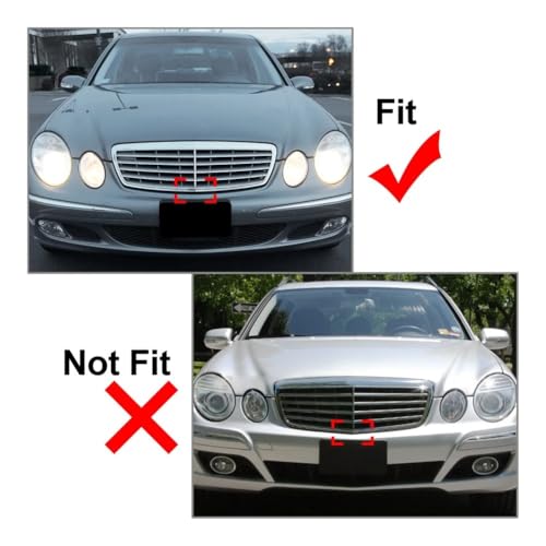 Calandre en maille ABS pour Mercedes Classe E W211 E500 E320 E350 2002-2006