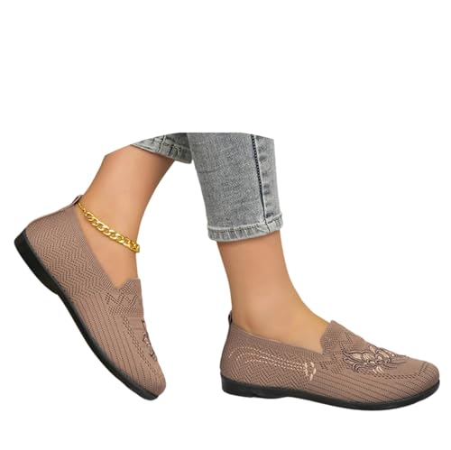 Zapatos ortopédicos para mujer, zapatillas de deporte transpirables tejidas para mujer, zapatillas de deporte ligeras, zapatillas de deporte, zapatos de deporte anchos y cómodos, zapatos para caminar