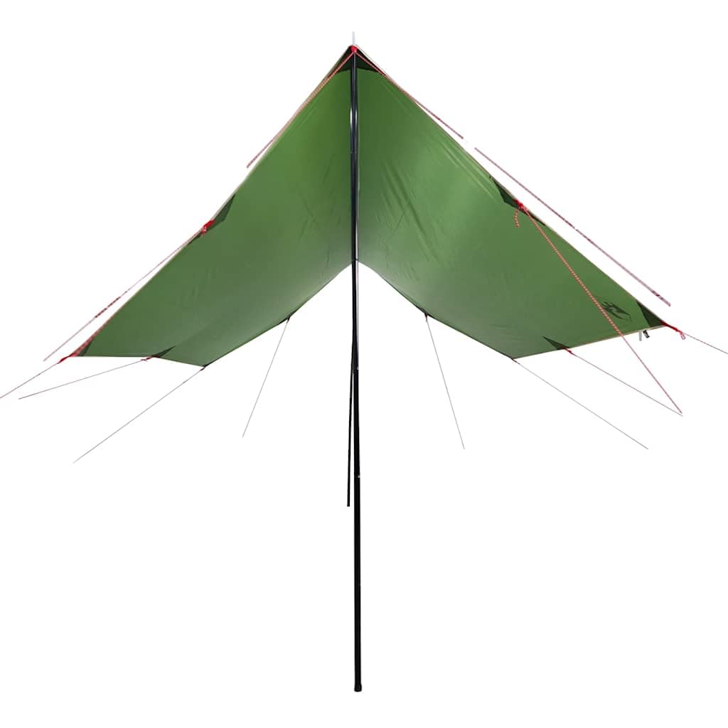 Telone da campeggio verde 460 x 305 x 210 cm impermeabile, telo per tenda protezione solare per esterno, campeggio, escursionismo, amaca 94688