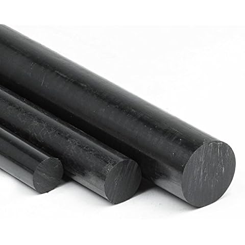 Polyamid PA6 Rundstab schwarz Ø 120 mm - Kunststoffstab in der Länge 200 mm - Polyamid Rundmaterial auf Zuschnitt Cover