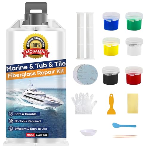 MOSAMNI Gel Coat Repair Kit for Boats, Marine Fiberglass