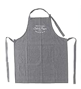 不二貿易 エプロン 幅65×厚み0.2×縦80㎝ チャコール 丸洗い可能 3段階調節 ポケット付き カフェ風 Salt&Pepper 71950