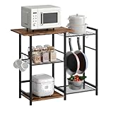 Photo Gallery hoobro scaffale da cucina, supporto per forno microonde, organizzatore porta macchina da caffè, ideale per spazi piccoli, cucina, sala da pranzo, marrone vintage e nero ebf15hb01 Photo Gallery hoobro scaffale da cucina, supporto per forno microonde, organizzatore porta macchina da caffè, ideale per spazi piccoli, cucina, sala da pranzo, marrone vintage e nero ebf15hb01