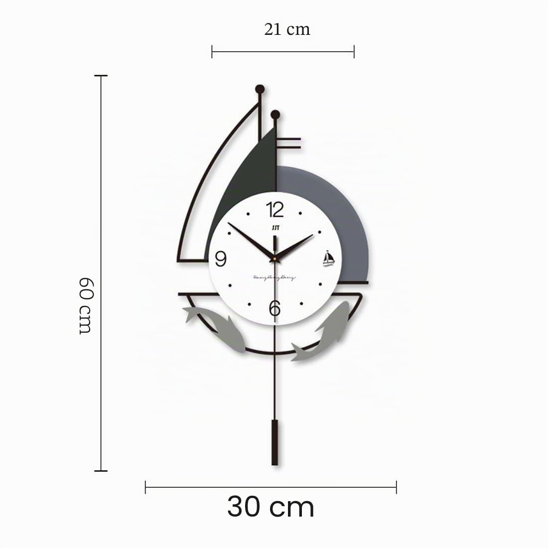 Horloge murale au design moderne – Horloge d'art décorative simple et silencieuse pour salon, chambre, bureau, bureau