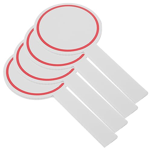 KICHOUSE 4Pcs Foam Dry Erase Scoreboard Handheld Single Sided Writing Boards for Events for Voting Judging and Easy to Clean