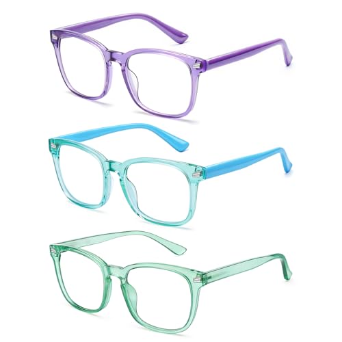 Image of Blue Light Glasses for Kids Girls Boys Anti Glare Blue Light Blocking Glasses for Computer Eye Strain Screen Glasses