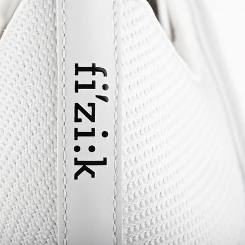 Fizik Men's Vento Powerstrap Aeroweave Lightweight, Ultra-Breathable Road Cycling Shoes, White, 12.52