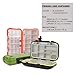 LESOVI Fishing Lure Boxes, Waterproof Portable Tackle Box Organizer With Storing Tackle Set Plastic Storage - Mini Utility Lures Fishing Box, Small Organizer Box (Storage-O-M)