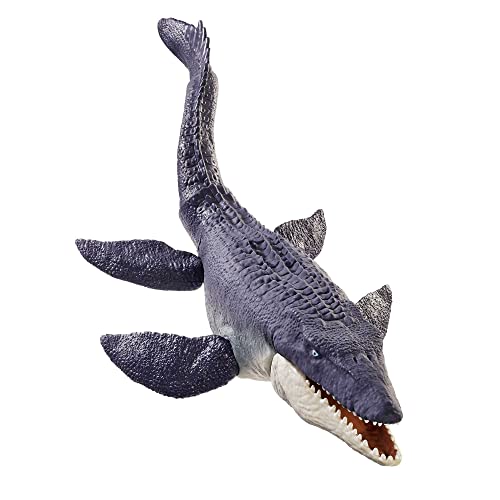 Mattel HNJ57 Jurassic World Dominion Mosasaurus Dinosaur Action Figure, 29-In Long Toy thumb #3