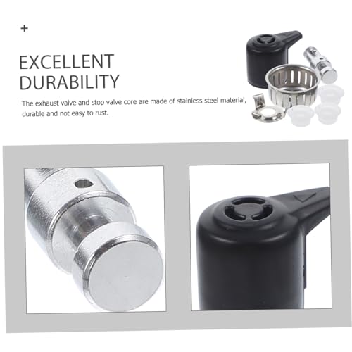 Conjunto de válvulas de alivio para olla de presión LIFKOME, repuesto con manija de liberación de vapor de silicona grado alimenticio, cubierta anti-obstrucción miniatura 6