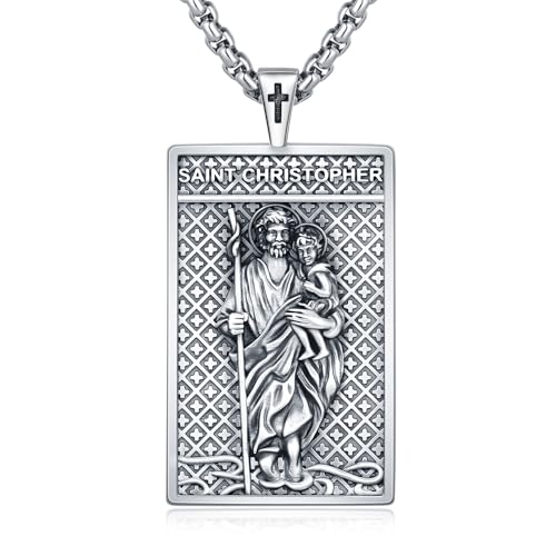 St Christopher Medal Necklace by Lfkk