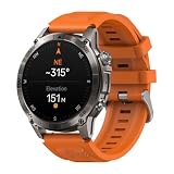 Ouitble Montre connectée GPS, écran de 43 Pouces, Suivi de la Forme Physique, appels sans Fil, 60 Modes de Sport, 3ATM, pour Les Sports de Plein air pour Femmes (Orange)