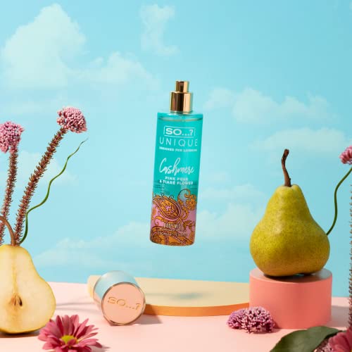 So…? Unique Mini Mist Womens Gift Set with Vanilla Candy, Sweet Pea, Truffle Cream, & Cashmere, Body Mist Fragrance Spray Set (4 x 50ml.) - Image 6