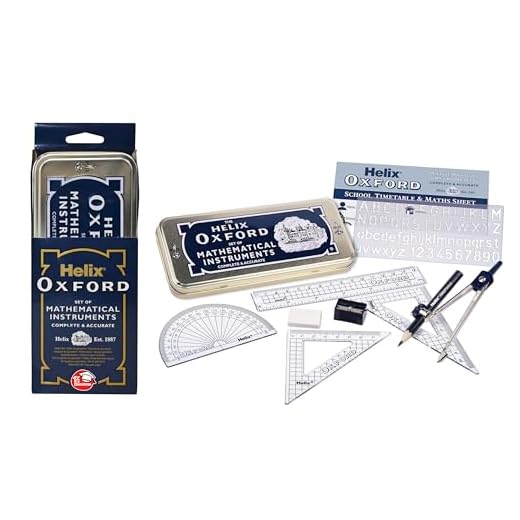 Oxford Helix Maths Set with Storage Tin