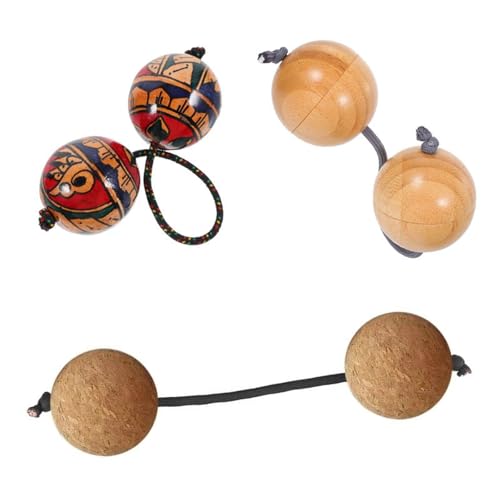 Wood Rhythm Sandball Hand Asalato African Shaker Portable Percussion Instrument Hand Shaker Ball Student Adults Rhythm Instrumen