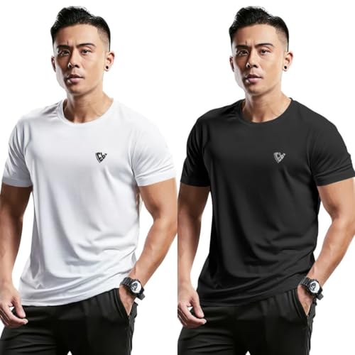 Image of Noble Monk Men's Regular Fit T Shirt |Half Sleeves |Round Neck | Casual T-Shirt for Me